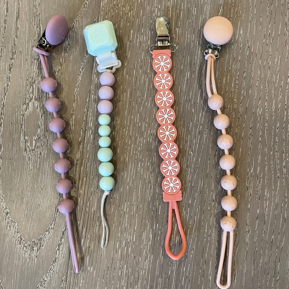Pastel Pacifier Clip Bundle